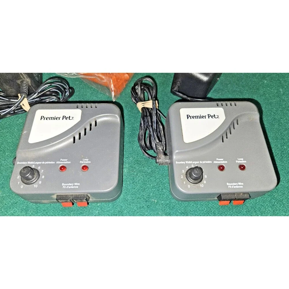 2 Premier Pet In Ground Dogs Fence Transmitter System Collar Outdoor Yard RFA852